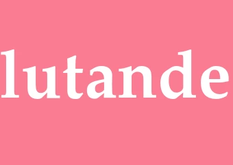 Synonym lutande