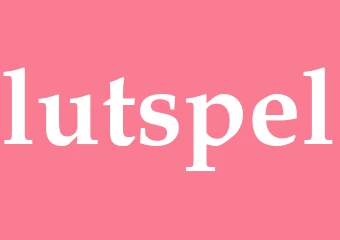 Synonym lutspel