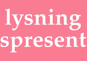 Synonym lysningspresent