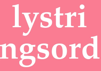 Synonym lystringsord
