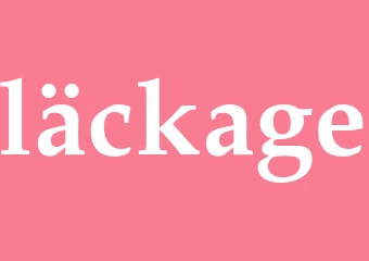 Synonym läckage