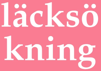 Synonym läcksökning