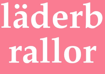 Synonym läderbrallor