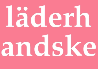 Synonym läderhandske