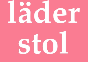 Synonym läderstol
