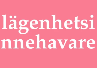 Synonym lägenhetsinnehavare