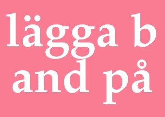 Synonym lägga band på