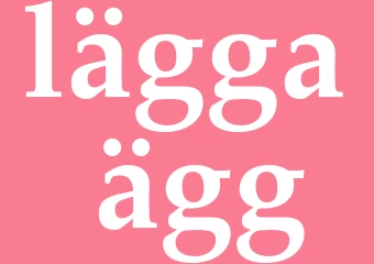 Synonym lägga ägg