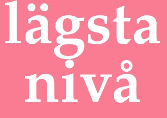 Synonym lägstanivå