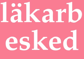 Synonym läkarbesked