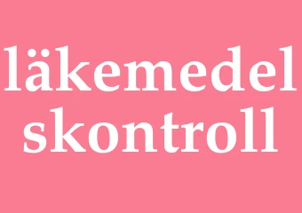 Synonym läkemedelskontroll