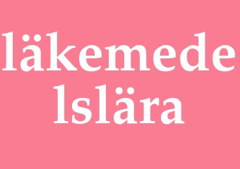 Synonym läkemedelslära