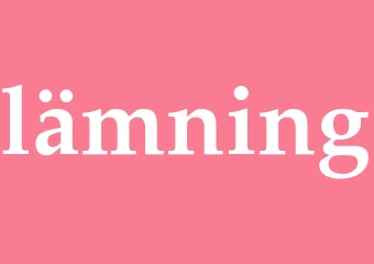 Synonym lämning