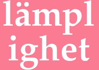 Synonym lämplighet