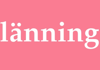 Synonym länning
