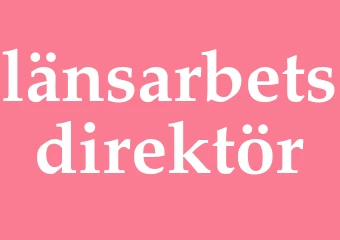 Synonym länsarbetsdirektör