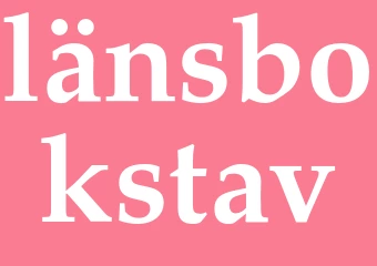 Synonym länsbokstav