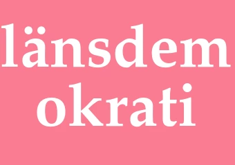 Synonym länsdemokrati