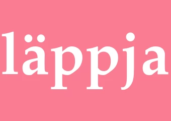 Synonym läppja