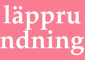 Synonym läpprundning