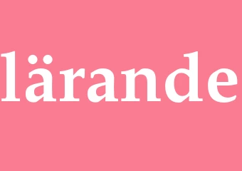 Synonym lärande