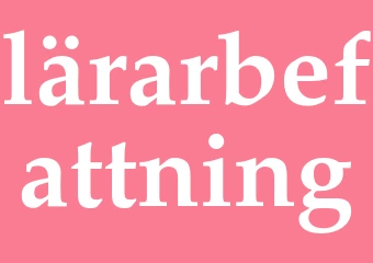 Synonym lärarbefattning