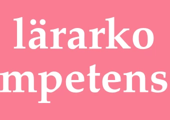 Synonym lärarkompetens