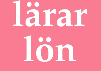 Synonym lärarlön