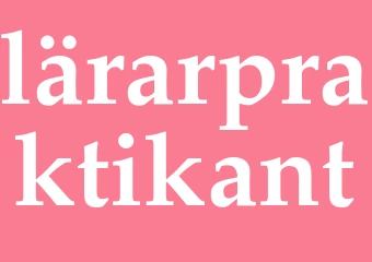 Synonym lärarpraktikant