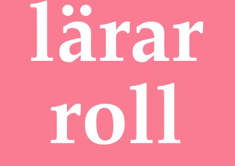 Synonym lärarroll