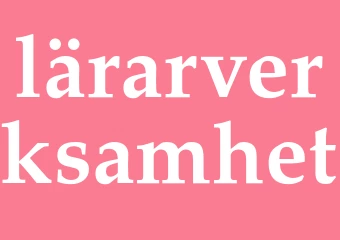 Synonym lärarverksamhet