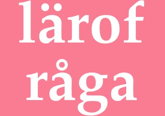 Synonym lärofråga