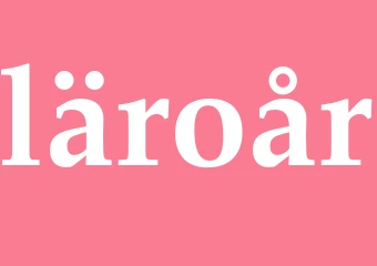 Synonym läroår