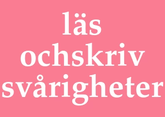 Synonym läs-ochskrivsvårigheter