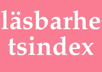 Synonym läsbarhetsindex