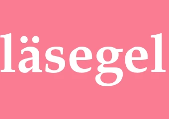 Synonym läsegel