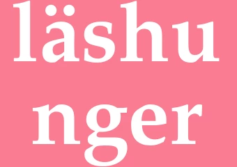 Synonym läshunger