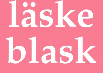 Synonym läskeblask