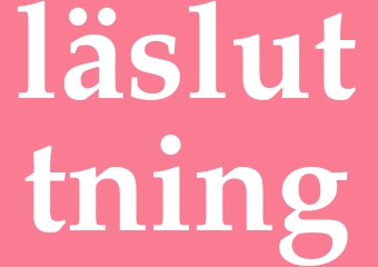 Synonym läsluttning