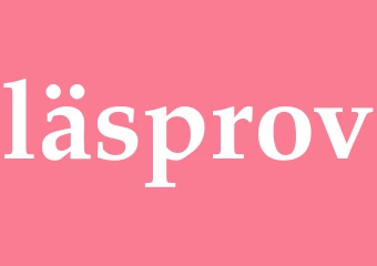 Synonym läsprov