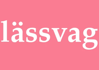 Synonym lässvag