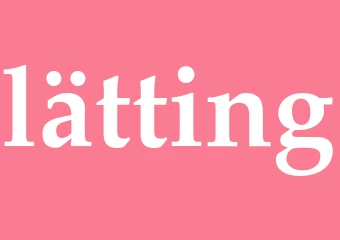 Synonym lätting