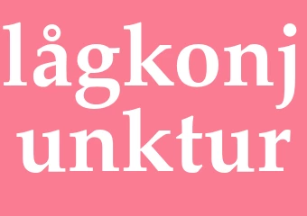 Synonym lågkonjunktur