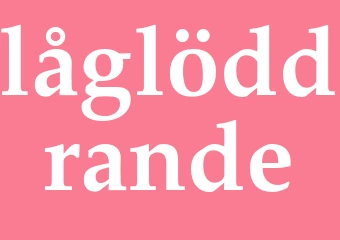 Synonym låglöddrande