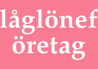 Synonym låglöneföretag