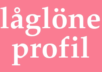 Synonym låglöneprofil