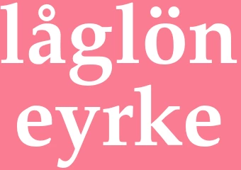 Synonym låglöneyrke