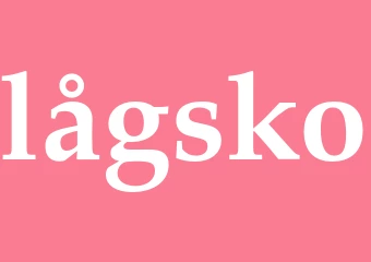 Synonym lågsko