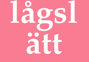 Synonym lågslätt