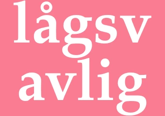 Synonym lågsvavlig